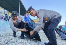 Jago ASRI Warnai HUT Bhayangkara di Wisata Hiu Paus
