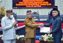 Bupati Gorontalo Serahkan Ranperda Pertanggungjawaban APBD 2025 ke DPRD