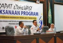 Kanwil Kemenag Gorontalo Evaluasi Kinerja Madrasah Semester I 2026