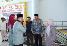 Tiba di Gorontalo, Wamen ATR/Waka BPN Dijemput Adat Mopotilolo