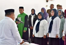 Pengganti Antar Waktu Anggota BPD di Tiga Desa di Pulubala Resmi Dilantik