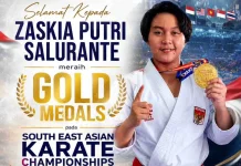 Zaskia Salurante Raih Emas di South East Asian Karate Championships 2026