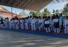Kejuaraan Karate Antar Polsek di Kabupaten Gorontalo Resmi Dibuka Sekda Sugondo