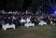 Nobar di Rujab Gubernur, Gusnar Beri Selamat Pendukung Argentina