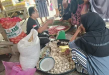 Harga Tomat dan Bawang Putih Turun di Pasar Jumat Telaga