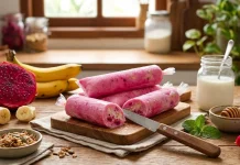 Resep Es Lilin Buah Naga dan Pisang yang Creamy