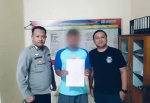 Polres Pohuwato Tahan Tersangka Penganiayaan di Pasar Marisa