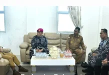 Bupati Pohuwato Terima Kunjungan Silaturahmi Danlanal Gorontalo