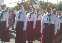 Gerak Jalan HUT RI di Hulonthalangi Perkuat Nasionalisme Siswa SD