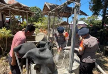 Brimob Polda Gorontalo Salurkan Air Bersih untuk Warga Terdampak Kekeringan
