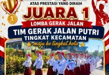 Juara 1 Gerak Jalan Putri, SDN No. 27 Kota Selatan ,Semangat Kemerdekaan