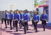 Rapi dan Kokoh penampilan Personil Dishub Provinsi Gorontalo di Lomba PBB