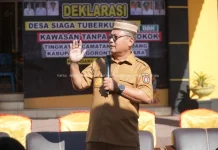Bupati Gorut Deklarasikan Desa Siaga TBC dan KTR di Kwan