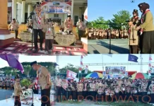 Anak PAUD dan TK Jadi Petugas Upacara Pembukaan Kemah Prasiaga