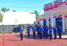 Tampil Penuh Semangat, Tim PBB Dinas Arpus Tunjukkan Kekompakan