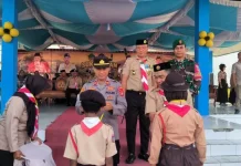 Ribuan Pelajar di Paguyaman Ikut Kemah Budaya, Polsek Beri Rasa Aman