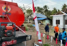 BPBD Provinsi Gorontalo Salurkan Air Bersih untuk Warga Terdampak Kekeringan di T
