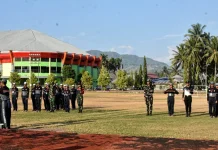 Bupati Sofyan Puhi Tinjau Pemusatan Latihan Paskibraka jelang HUT Kemerdekaan