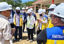 Ditjen Cipta Karya Monitoring dan Evaluasi Pembangunan Kantor Bupati Pohuwato
