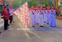 Lomba Gerak Jalan HUT ke-81 RI di Limboto Diikuti 54 Regu SMP/MTs