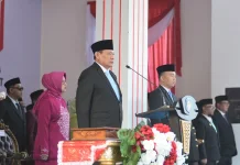 Upacara Penurunan Bendera HUT ke-81 RI di Gorontalo Berlangsung Khidmat