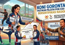 KONI Gorontalo Pastikan Pelatih PON 2028 Bersertifikasi Nasional