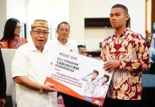 Paskibraka Kota Gorontalo Terima Apresiasi dan Tabungan Pendidikan