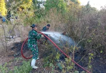 TNI dan BPBD Gerak Cepat Tangani Karhutla 10 Hektare di Bone Bolango