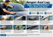 Begini Cara Membersihkan Kaca Mobil agar Tetap Jernih dan Bebas Goresan