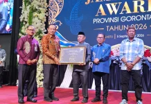 Gubernur Gorontalo Minta Penghargaan Jamsostek Jadi Motivasi