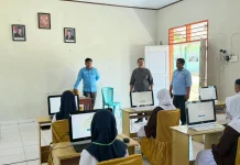 Tinjau Pelaksanaan Olimpiade Madrasah 2026, Kemenag Kabgor Sasar Lima Sekolah