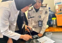 Cegah DBD, Klinik Pratama Lapas Perempuan Gorontalo Periksa Jentik Nyamuk