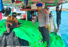 Gelombang Tinggi, Polres Boalemo Ingatkan Nelayan Boalemo Utamakan Keselamatan