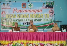 Bupati Thariq Canangkan Desa Siaga Bebas TB di Biau