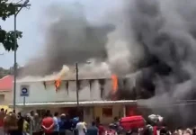 Kebakaran Melanda Area RSUD ZUS Gorontalo Utara