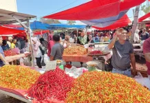 Harga Cabai di Pasar Andalas Kota Gorontalo Masih Tinggi