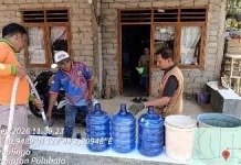 BPBD Salurkan 12 Ribu Liter Air Bersih di Pulubala