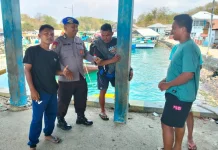 Satpolairud Polres Boalemo Ingatkan Nelayan Waspadai Gelombang Tinggi