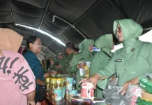 Korem 133 Gelar Bazar Murah Sambut HUT ke-81 TNI