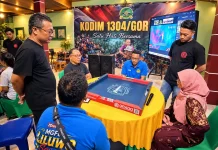 Turnamen Domino ORADO Sukses Terlaksana di Kodim 1304/Gorontalo