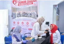 Wabup Gorut Hadiri Bakti Sosial Donor Darah HUT PMI