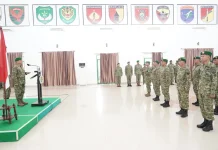 Korem 133/NW Gelar Korps Kenaikan Pangkat dan Wisuda Purnawira