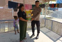 Kemarau Panjang Tekan Warga, Polres Gorontalo Salurkan Sembako