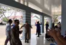 Diskumperindag Gorontalo Gelar Jumat Sehat dan Simulasi Pencegahan Kebakaran
