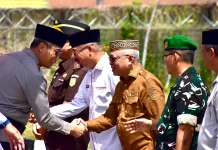 Hadir di Penyambutan Adat Kapolda Gorontalo yang Baru, Ini Harapan Bupati Sofyan