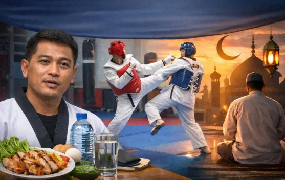 Strategi Pelatih Jaga Kebugaran Atlet Taekwondo Selama Ramadan