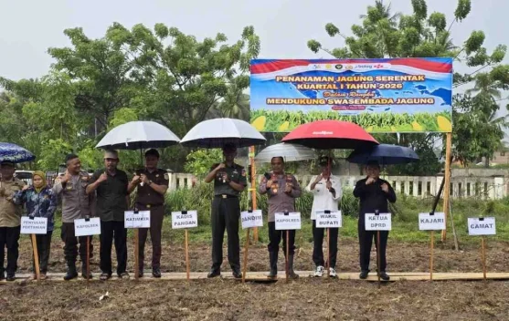 Polres Pohuwato Laksanakan Penanaman Jagung Kuartal I Tahun 2026