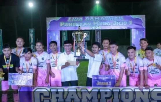 Wakil Bupati Pohuwato Tutup Turnamen Mini Soccer Liga Ramadan