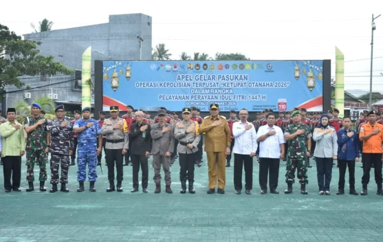 Ketua DPRD Gorontalo Hadiri Apel Gelar Pasukan Operasi Ketupat Otanaha 2026