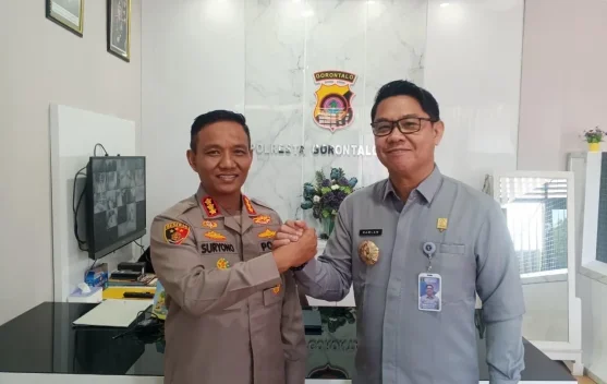 Kanwil Kemenkum Gorontalo Layanan Posbankum Bersama Polresta Gorontalo Kota